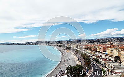 Ð¡oast of Nice, France Stock Photo